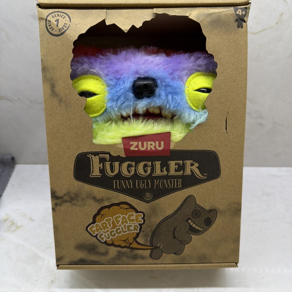 Fuggler "Fart Face" Wide Eyed Weirdo - 9-inch Series 1 Tye Dye Rainbow